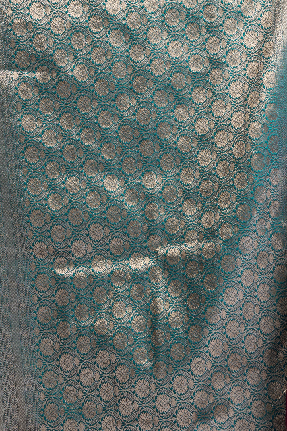 AARINYA Purple & Teal Banarasi Silk Saree